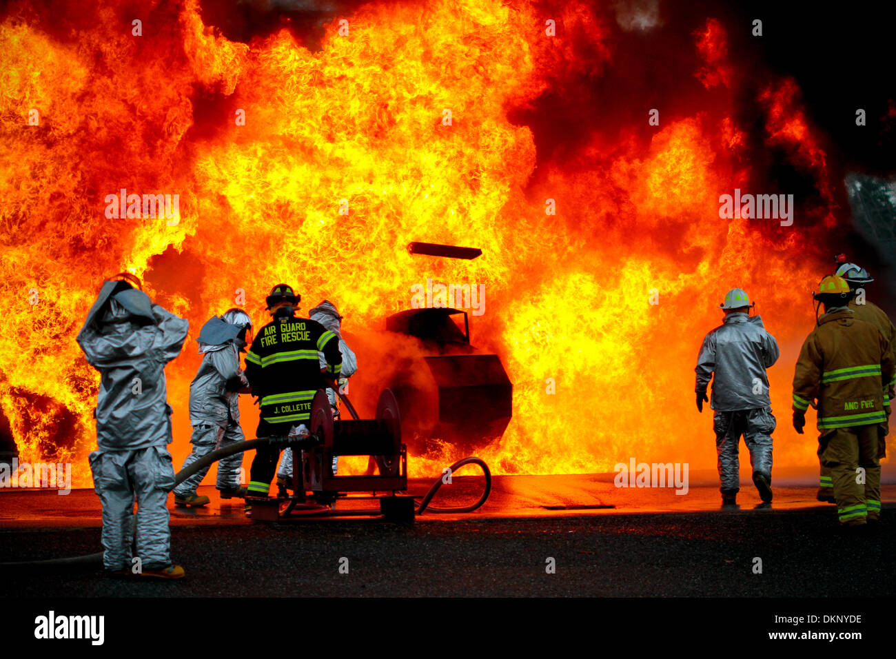 Pompiers pompier Banque D'Images