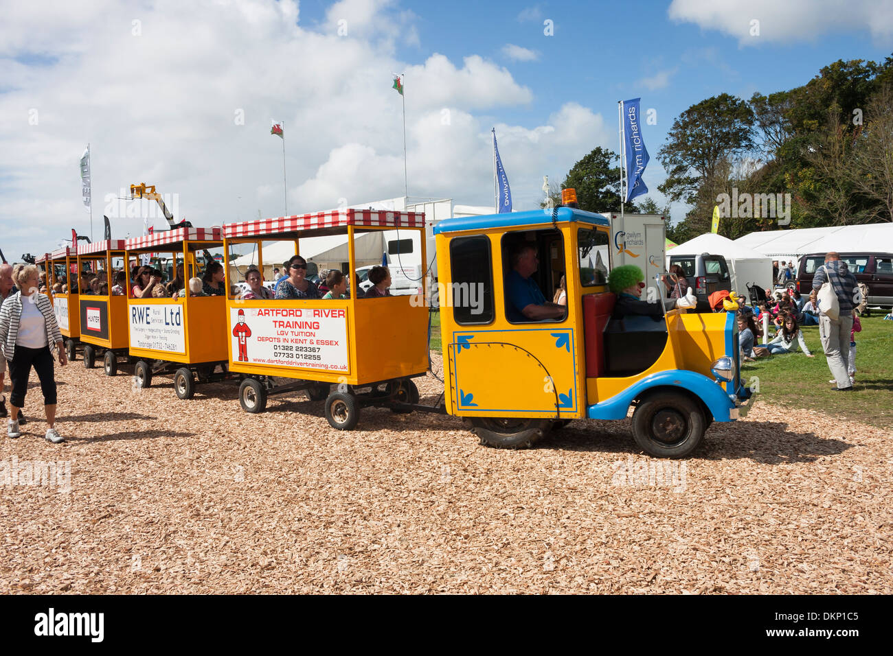 Trajet en train pour enfants à show ground Banque D'Images