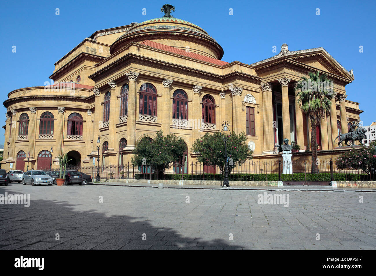 Teatro Massimo (1897), Palerme, Sicile, Italie Banque D'Images