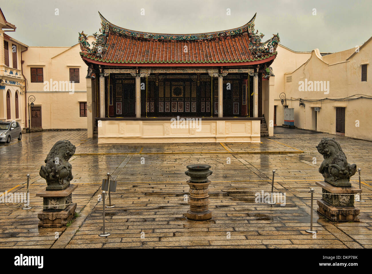 Khoo Kongsi Temple dans la zone du patrimoine mondial de l'Unesco de Georgetown de Penang, Malaisie Banque D'Images