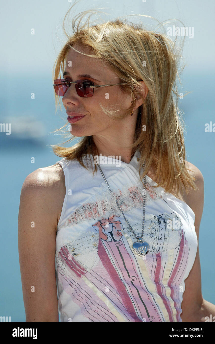 L'ACTRICE Rosanna Arquette..FRANCE.FESTIVAL DE CANNES, CANNES,.16/05/2002.DI2033. Banque D'Images