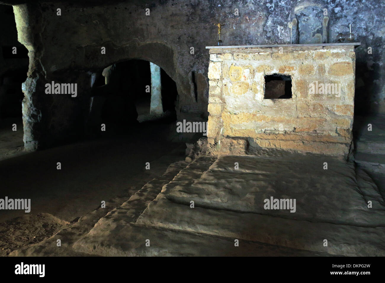 Catacombes de San Gennaro, Naples, Campanie, Italie Banque D'Images