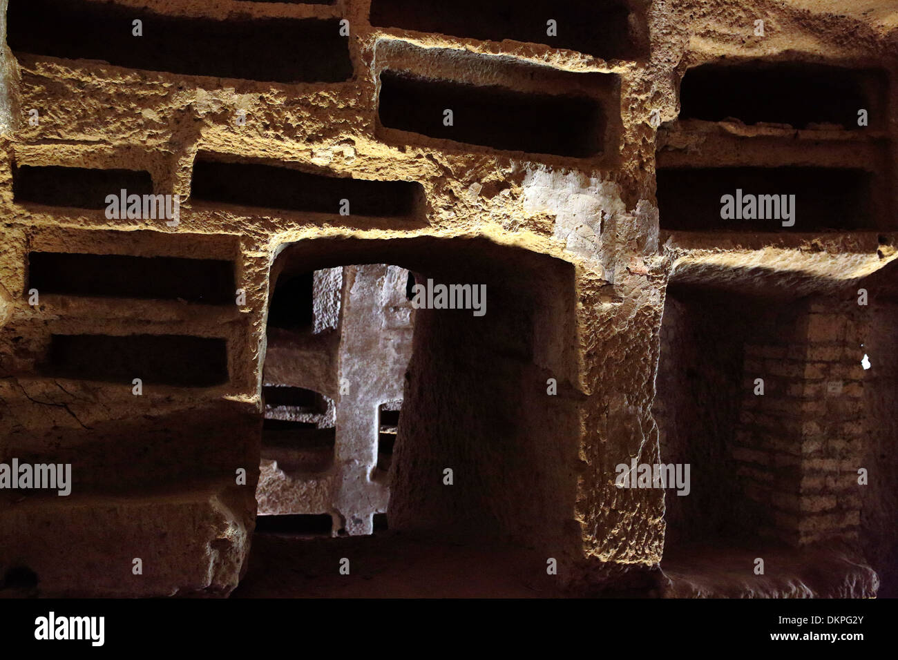 Catacombes de San Gennaro, Naples, Campanie, Italie Banque D'Images