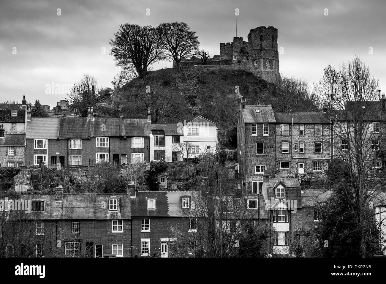 Château de Lewes, Lewes, dans le Sussex, Angleterre Banque D'Images