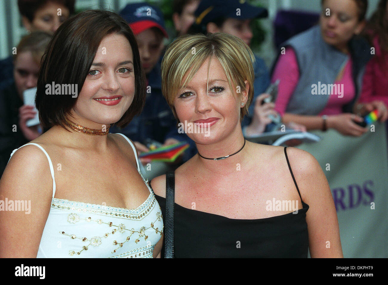 DIANE BURKE,ALEXANDRA FLETCHER.ACTRICES ''BROOKSIDE''.30/05/2000.BA30C17A Banque D'Images