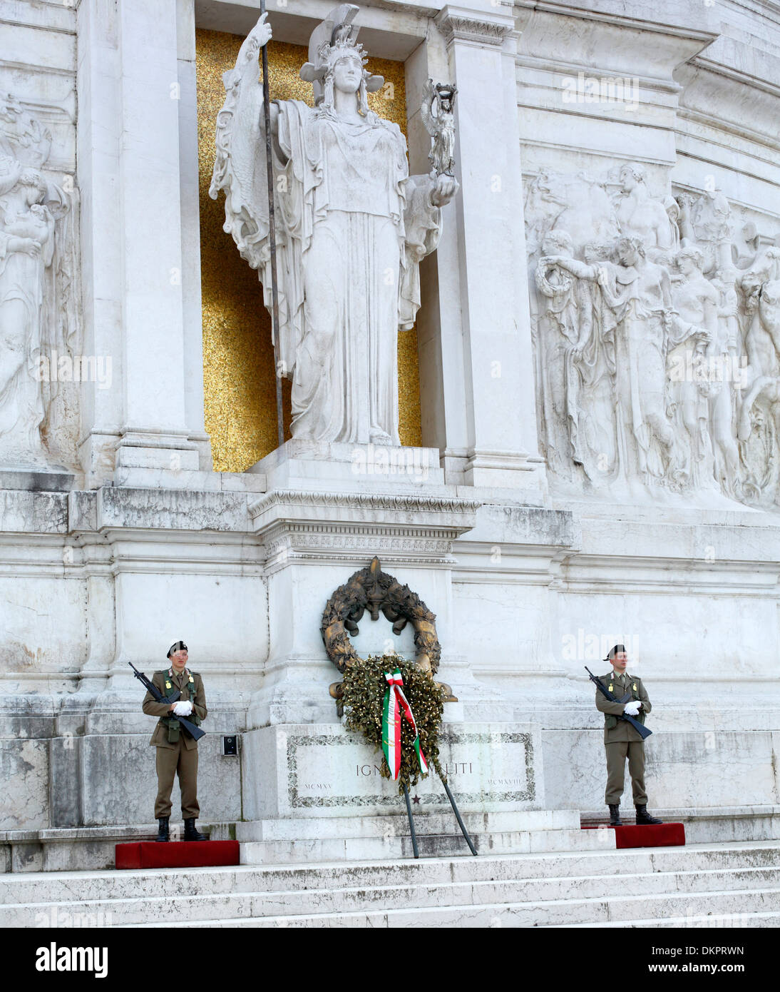 Tombe du Soldat inconnu, l'Altare della Patria, Piazza Venezia, Rome, Italie Banque D'Images
