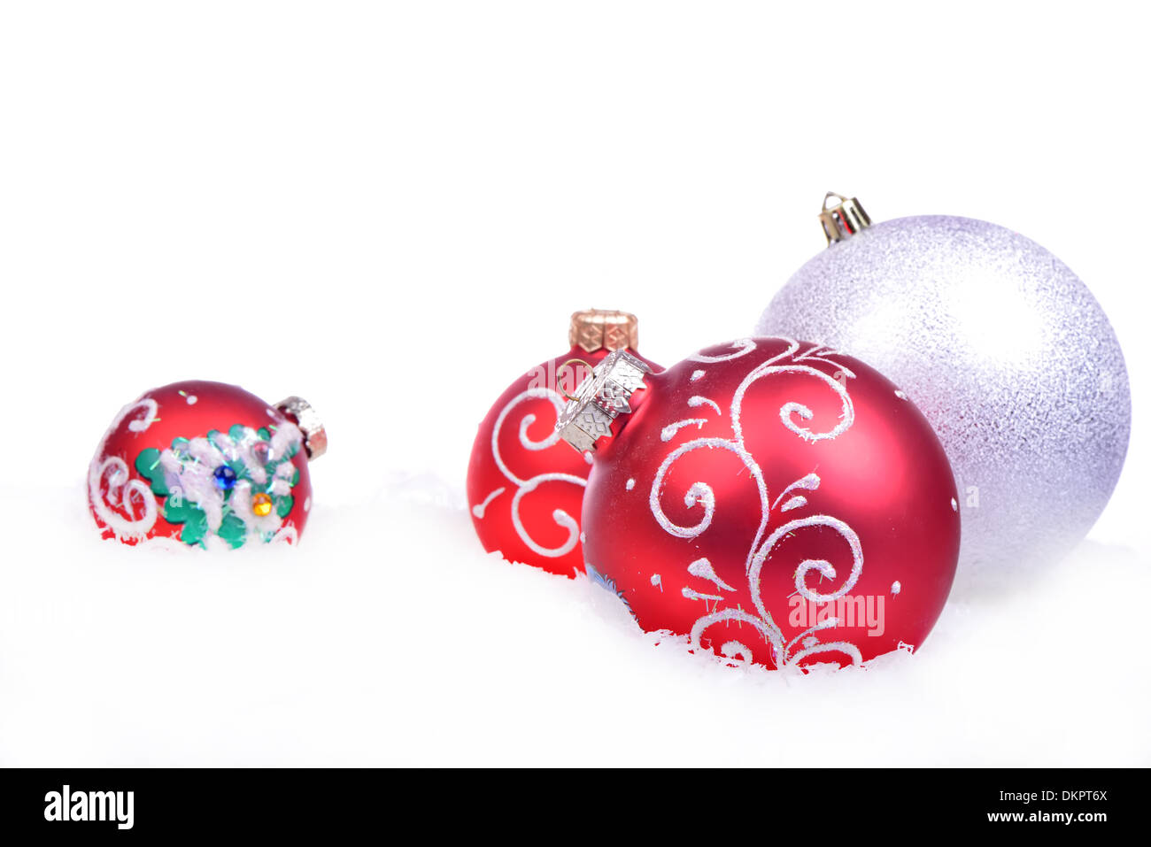 Fond de Noël avec des boules Banque D'Images