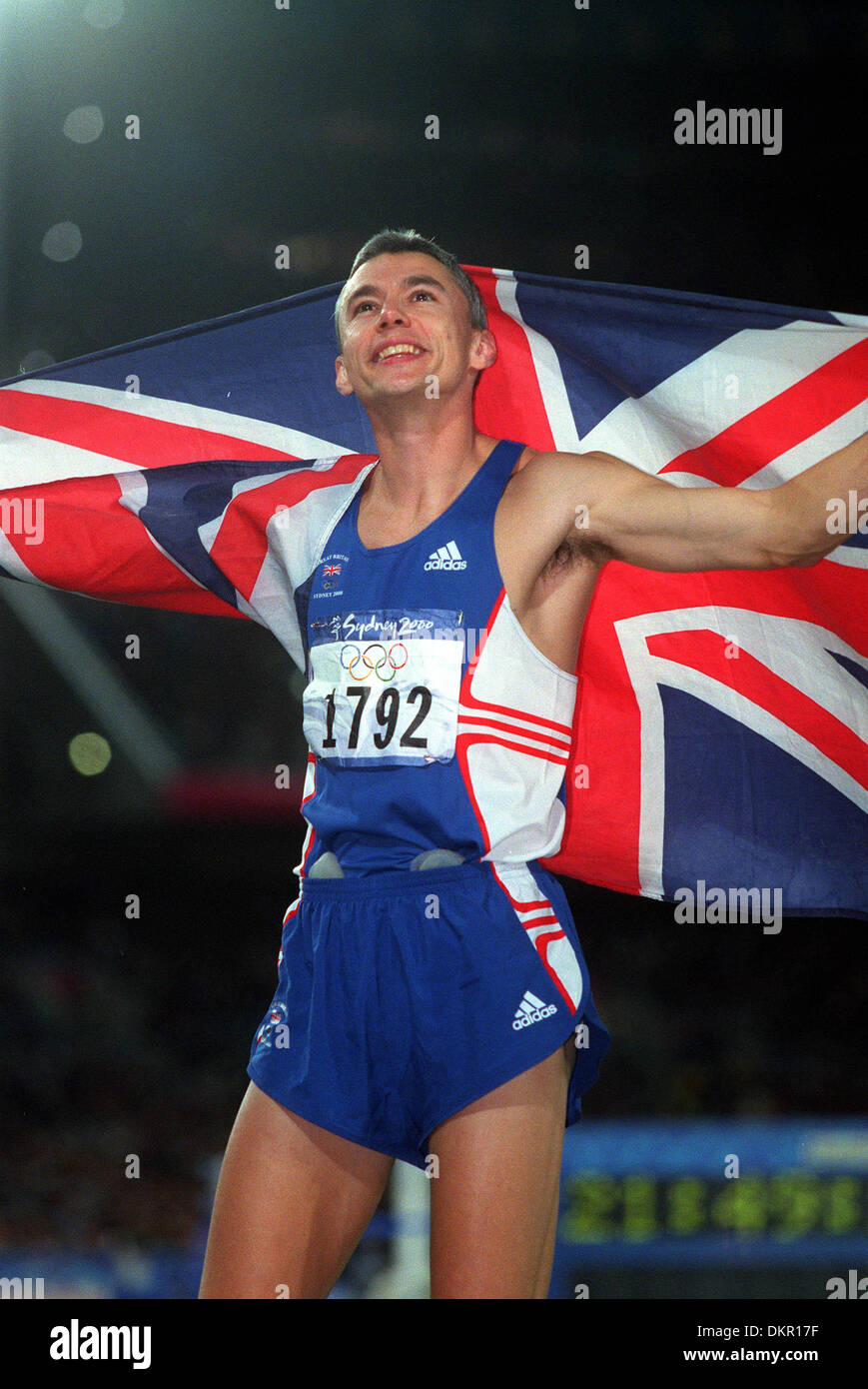 JONATHAN EDWARDS.triple saut.SYDNEY, SYDNEY, AUSTRALIE.24/09/2000.G99A21 Banque D'Images