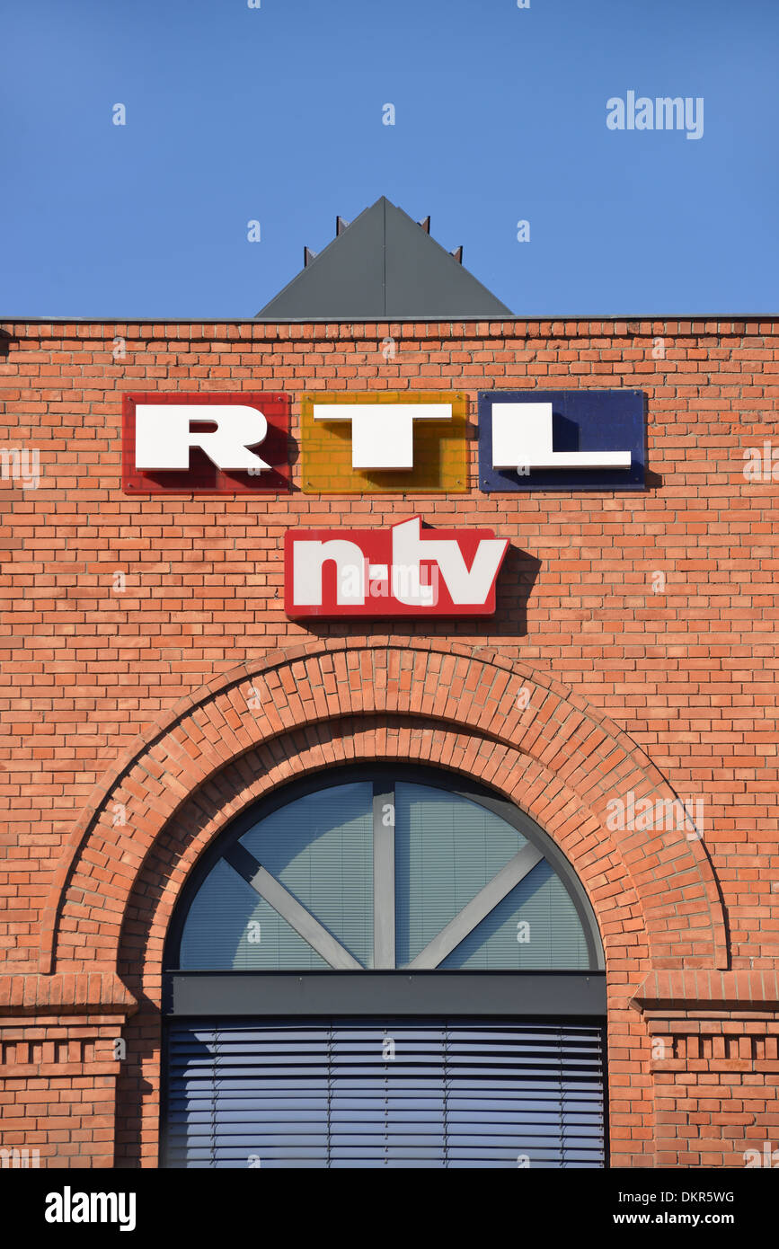 RTL, Hauptstadtstudio, Schiffbauerdamm, Berlin, Deutschland Banque D'Images