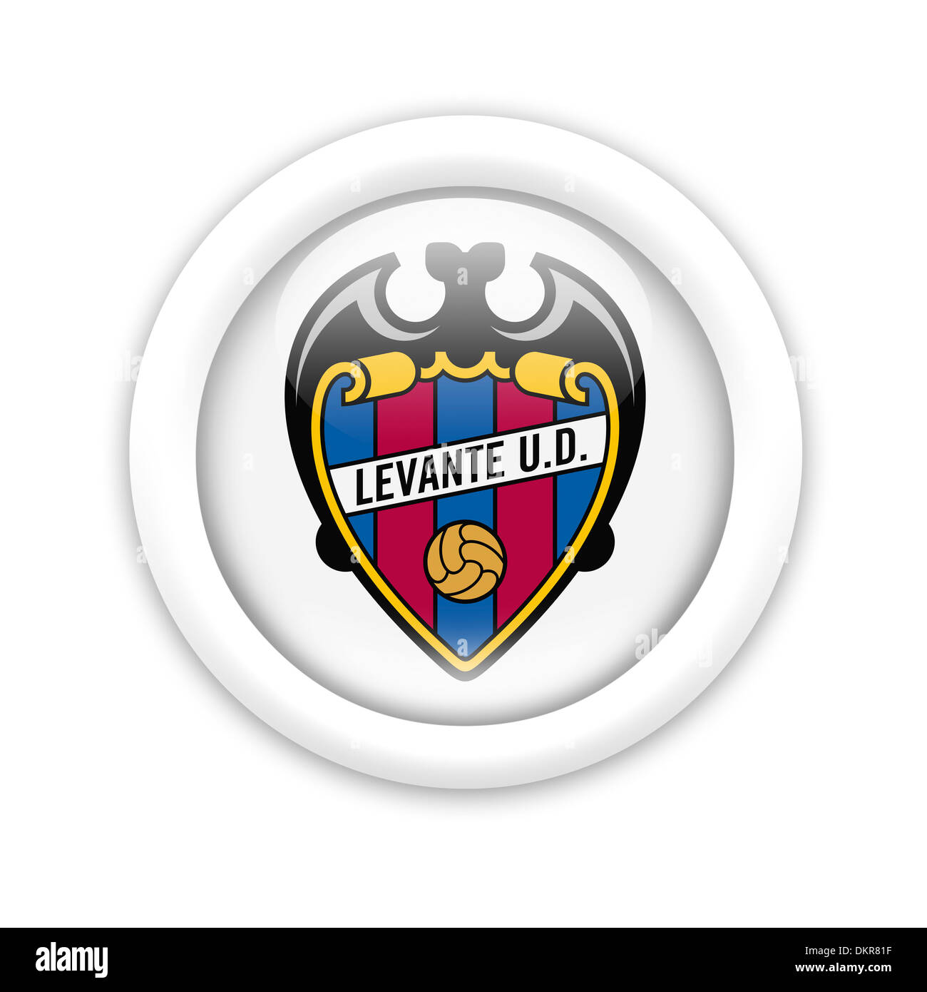 Logo Levante UD drapeau icône symbole emblème Banque D'Images