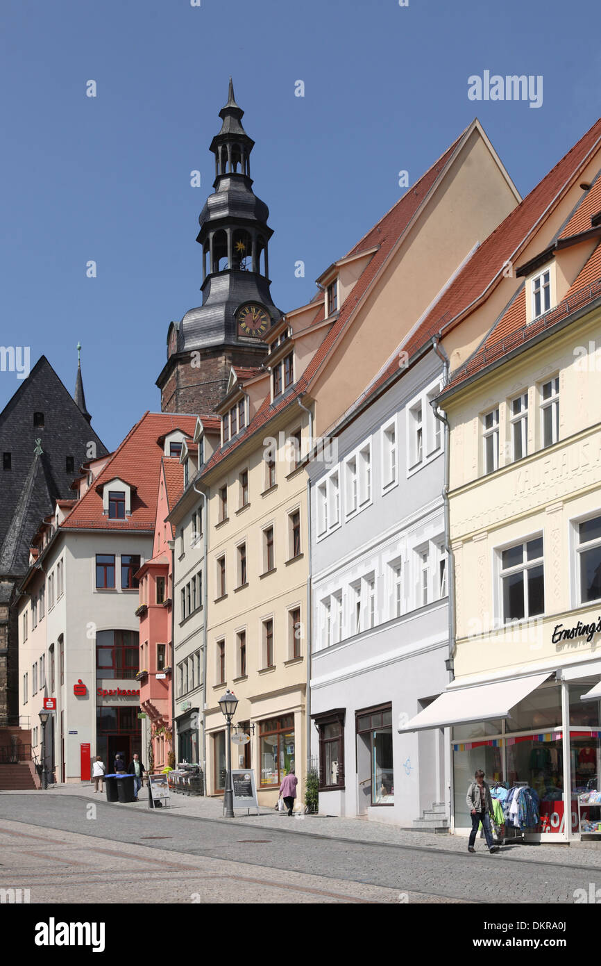 Eisleben Sachsen Anhalt Marktplatz place du marché Banque D'Images