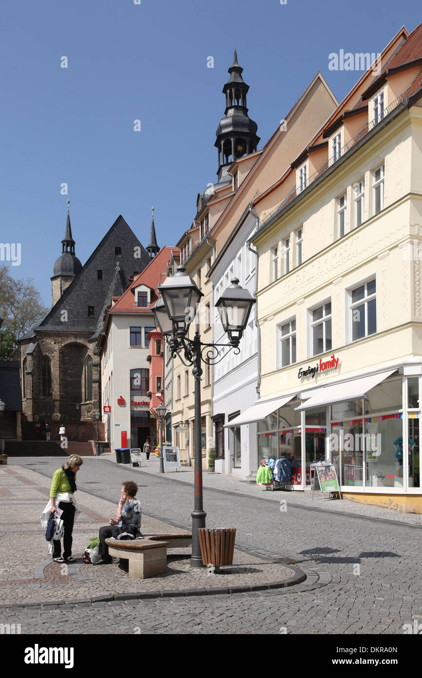 Eisleben Sachsen Anhalt Marktplatz place du marché Banque D'Images