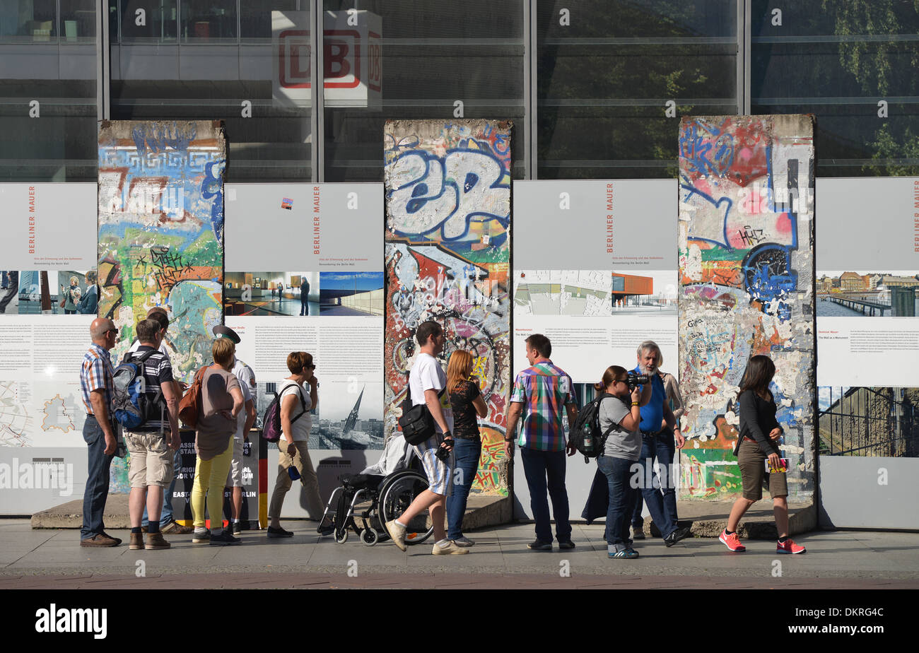 Reste, Berliner Mauer, Potsdamer Platz, Berlin, Deutschland Banque D'Images