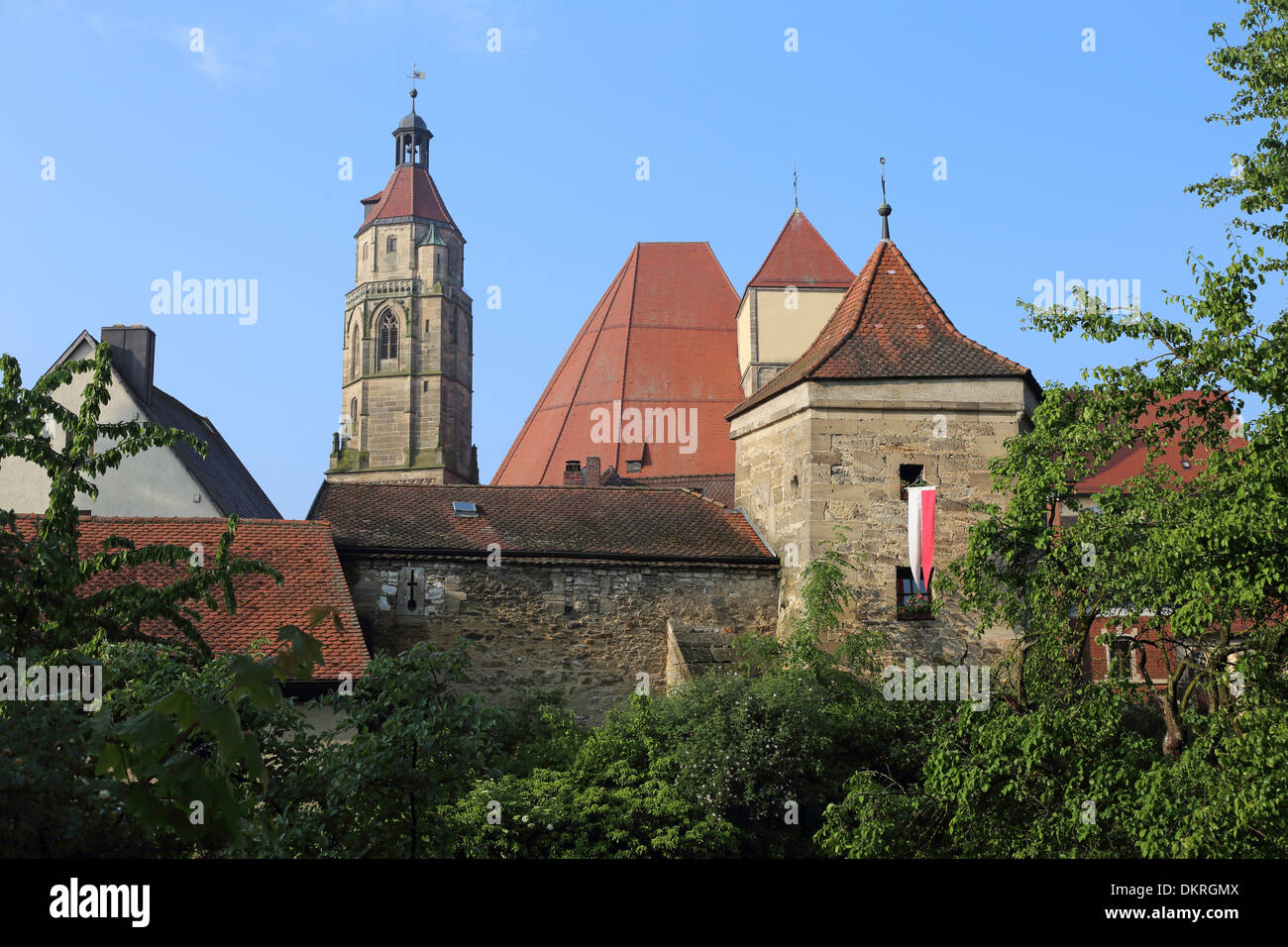 Weißenburg Weissenburg St Andreas église ville wall Banque D'Images