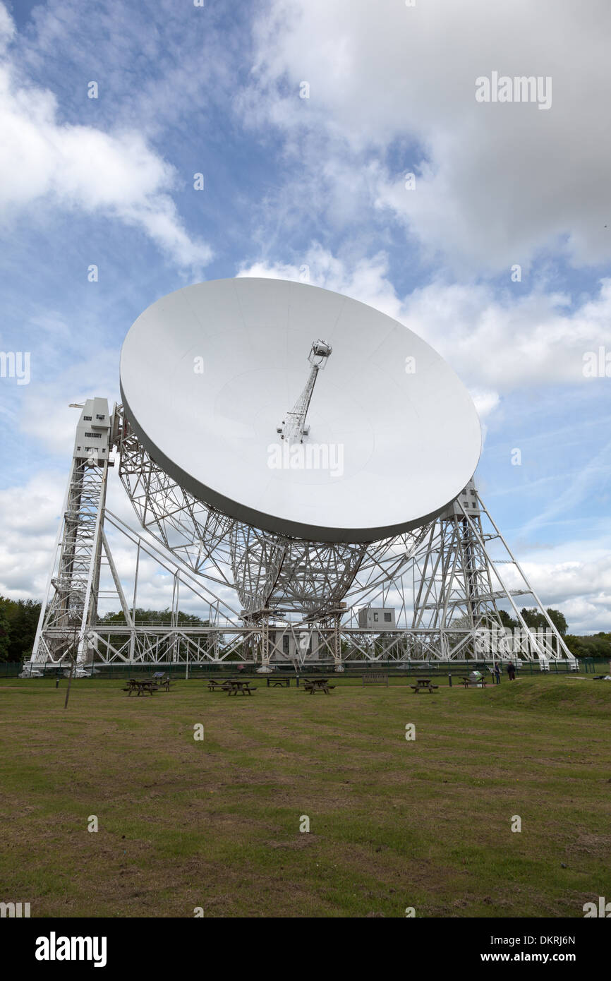 Le radiotélescope Lovell, Observatoire Jodrell Bank, Cheshire, Royaume-Uni Banque D'Images