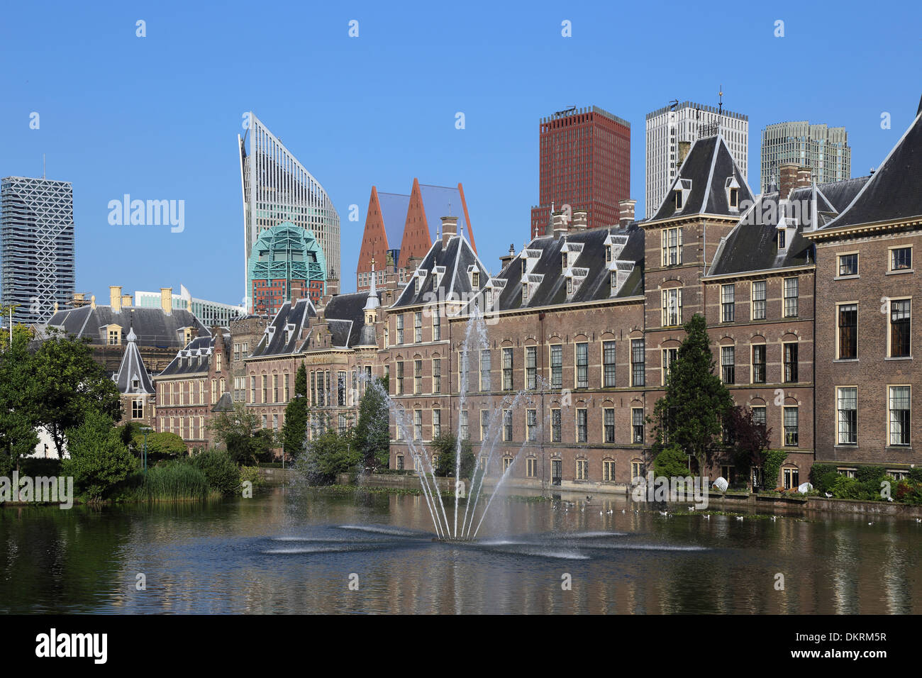 Den Haag Binnenhof Hofvijver Banque D'Images