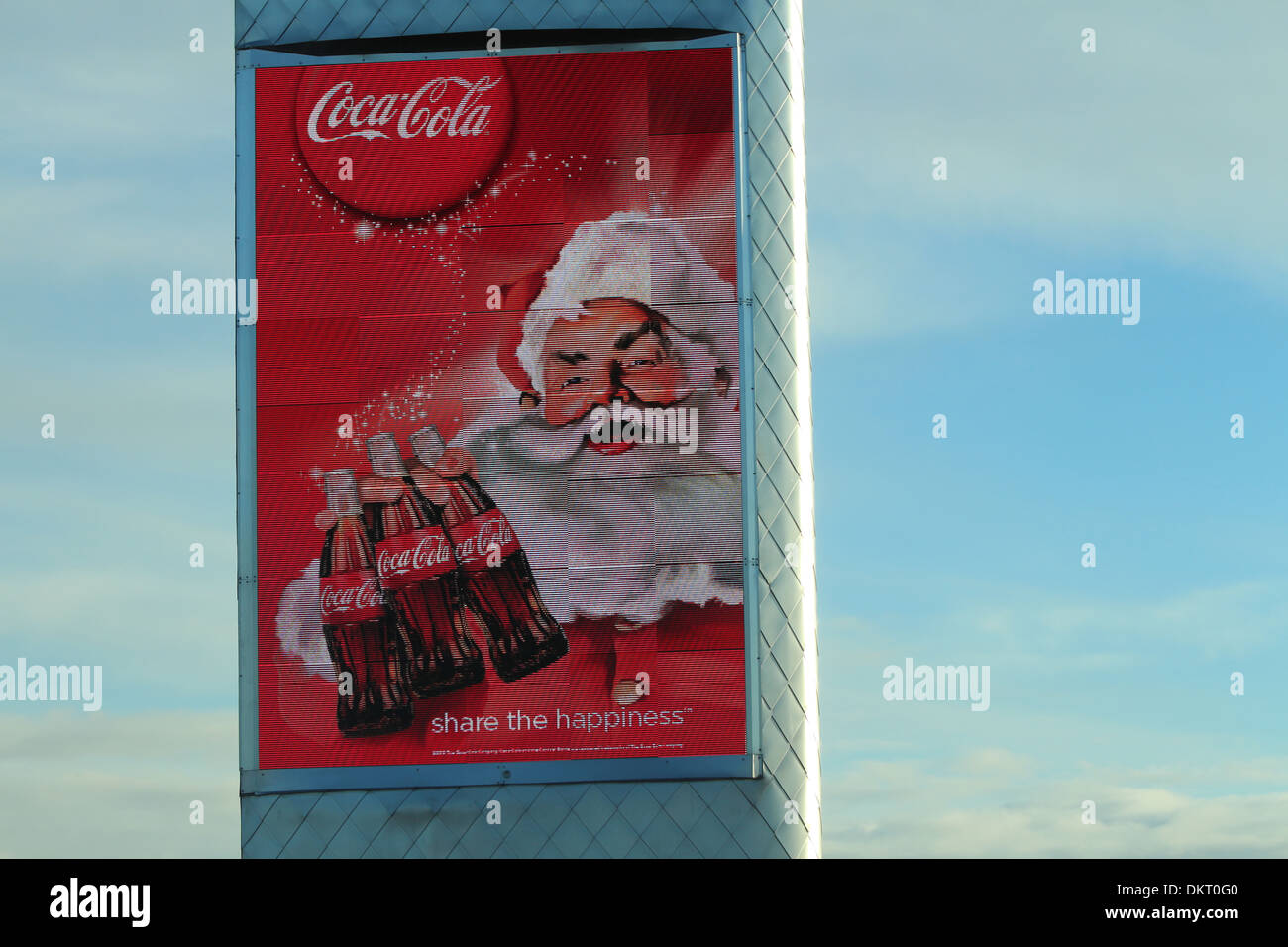 Santa Babillard électronique Banque D'Images