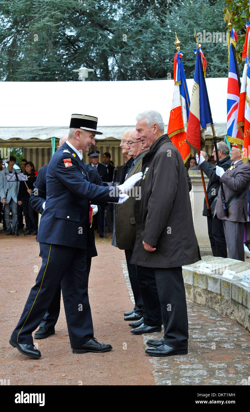 Le jour du Souvenir à Parthenay Deux-sevres France Banque D'Images