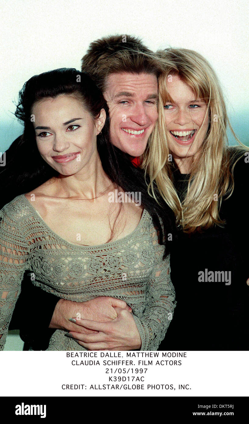 BEATRICE DALLE, MATTHEW MODINE.Claudia Schiffer. Acteurs DU FILM.21/05/1997.K39D17AC. Banque D'Images