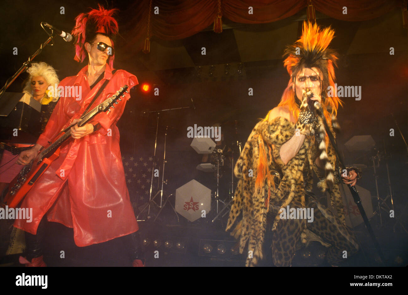 Sigue sigue Sputnik groupe de punk britannique des années 1980. Jane Farrimond aka Yana Yaya