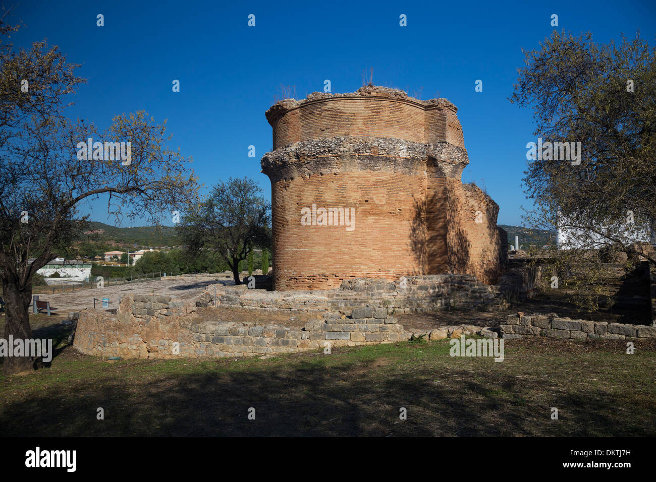 Ruines romaines de Milreu près d'Estoi, Algarve, Portugal Banque D'Images