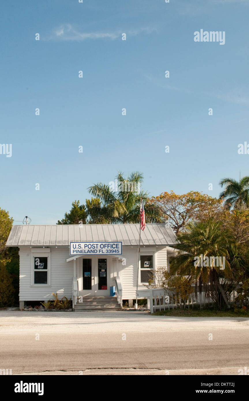 La Pineland Bureau de poste sur Pine Island, en Floride, l'un des plus petits bureaux de poste des États-Unis. Banque D'Images