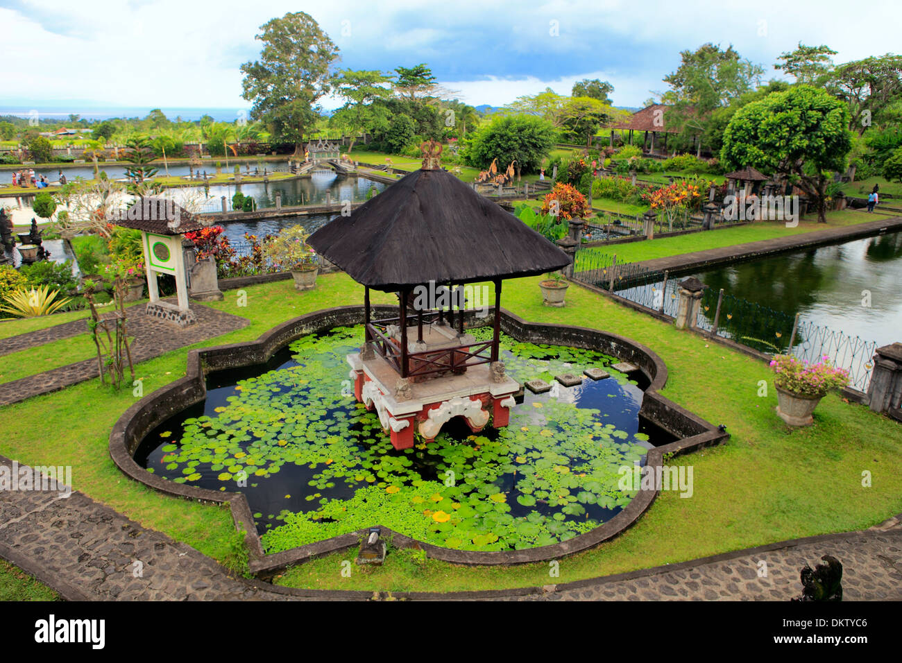 Palais aquatique Tirta Gangga, Bali, Indonésie Banque D'Images