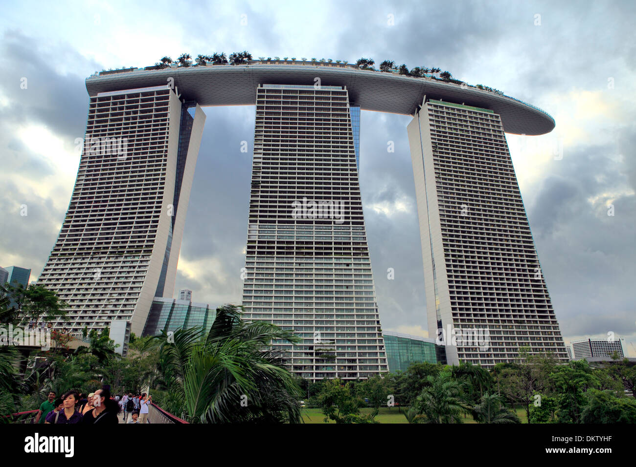 Marina Bay Sands (2006-2010 Moshe Safdie, Aedes), Singapour Banque D'Images