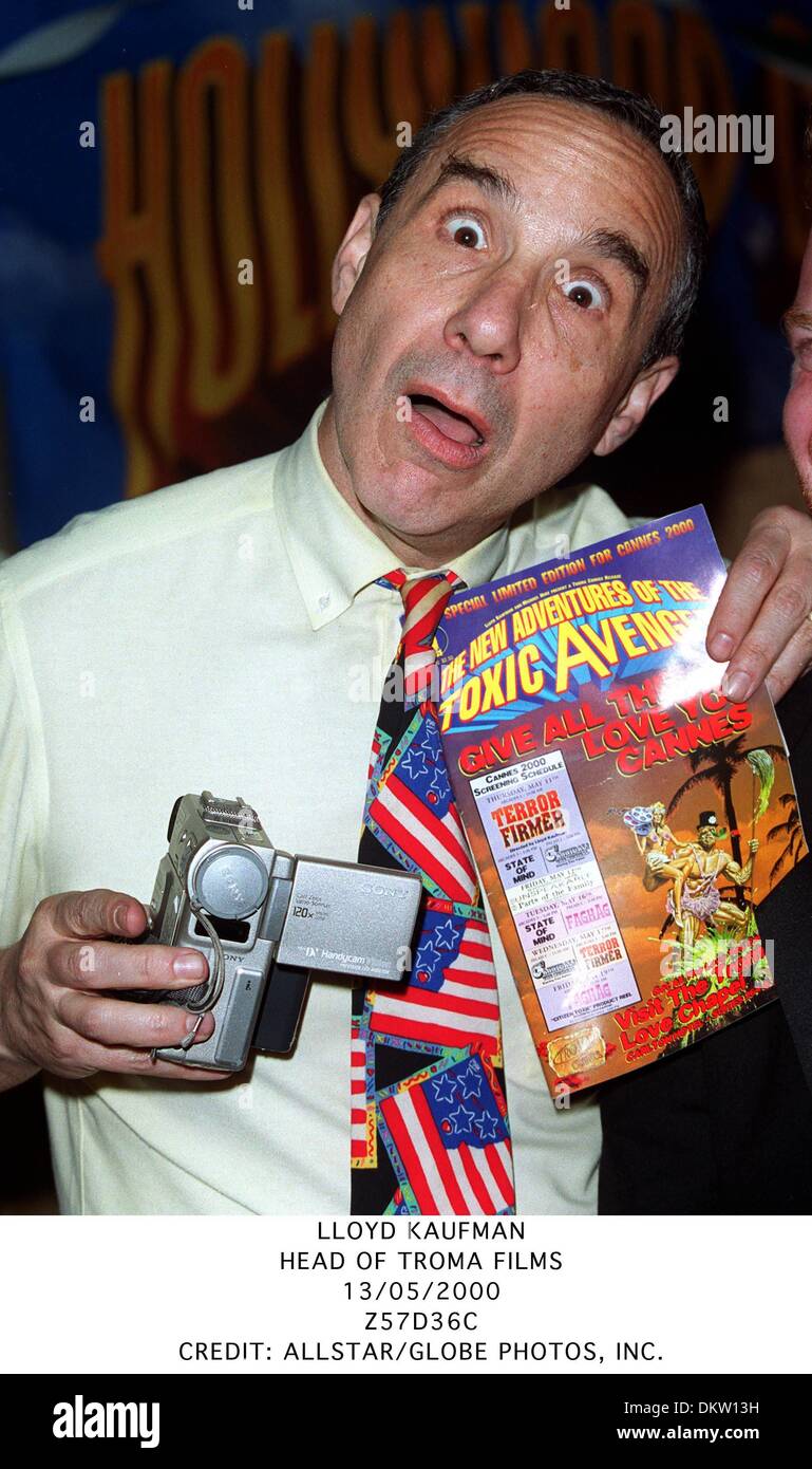 13 mai 2000 - Lloyd Kaufman.TÊTE DE FILMS TROMA.13/05/2000.Z57D36C.CREDIT : crédit(Image : © Photos Globe/ZUMAPRESS.com) Banque D'Images