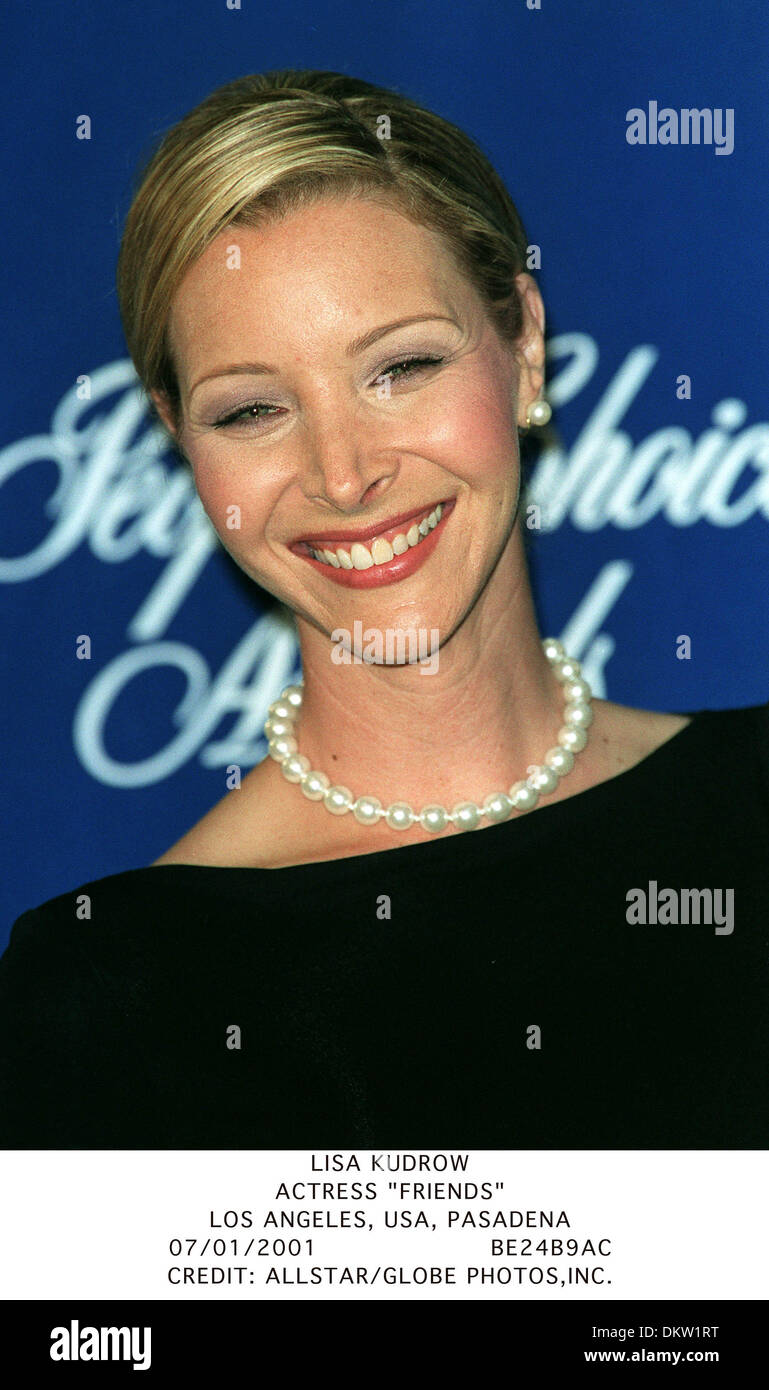 LISA KUDROW ACTRICE.''Amis''.LOS ANGELES, États-Unis d'Amérique, PASADENA.07/01/2001.BE24B9AC. Banque D'Images