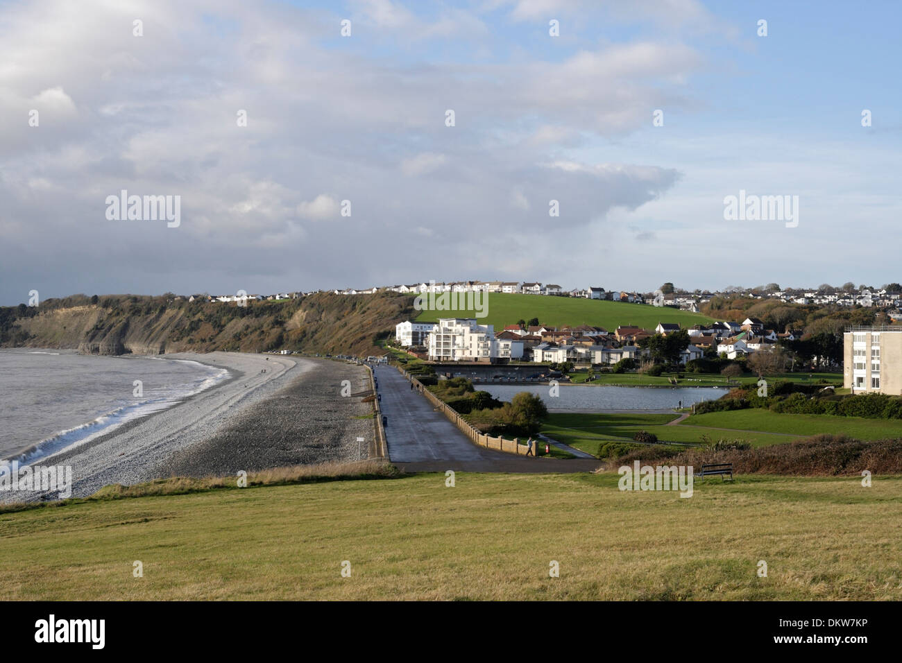 The Knap at Barry, Beach Wales UK, paysage côtier gallois Banque D'Images