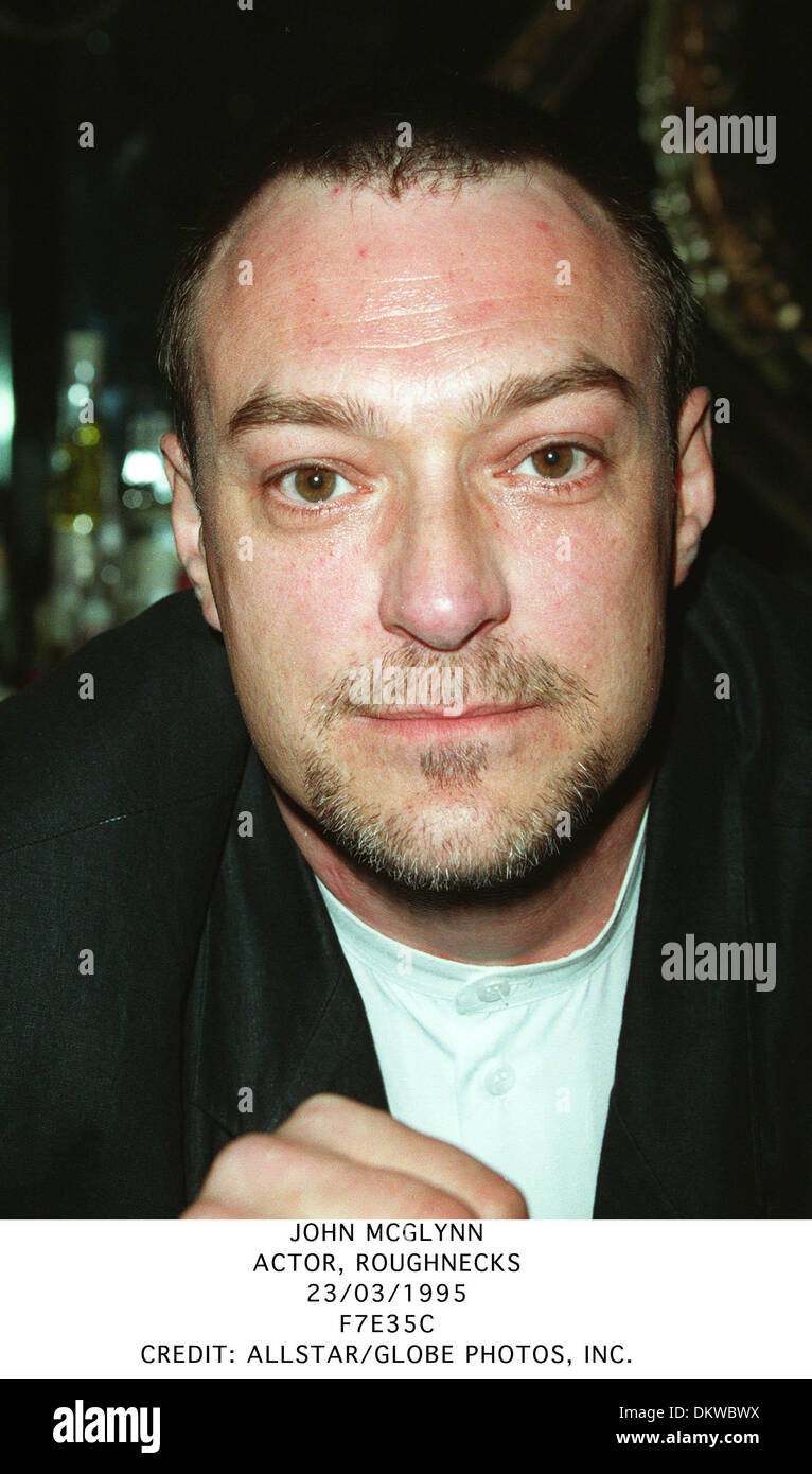 JOHN MCGLYNN.acteur, ROUGHNECKS.23/03/1995.F7F35C. Banque D'Images