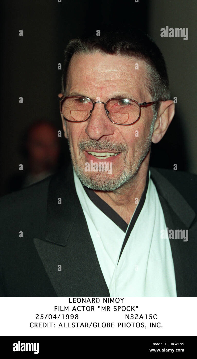 LEONARD NIMOY.L'ACTEUR ''MR SPOCK''.25/04/1998.N32A15C. Banque D'Images