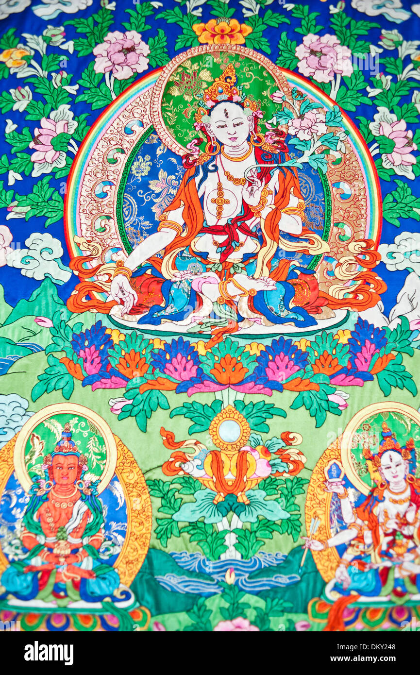China's Tibet peintures thangka Banque D'Images