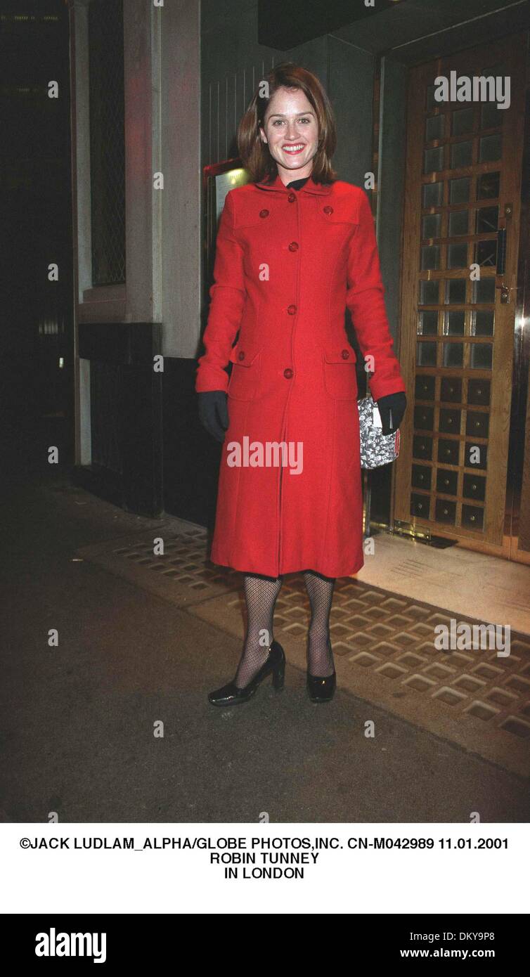 11 janvier 2001 - Londres, Grande-Bretagne - ©JACK LUDLAM 11.01.2001.ROBIN TUNNEY.À LONDRES(Image Crédit : © jack ludlam) Banque D'Images