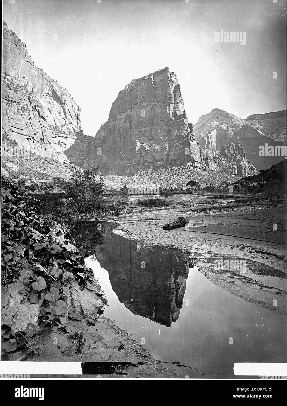 Compte tour, Rio, Vierge de l'Utah. 'Angels Landing' par R. T. Evans. L'ancien numéro 91., 1871 - 1878 517746 Banque D'Images