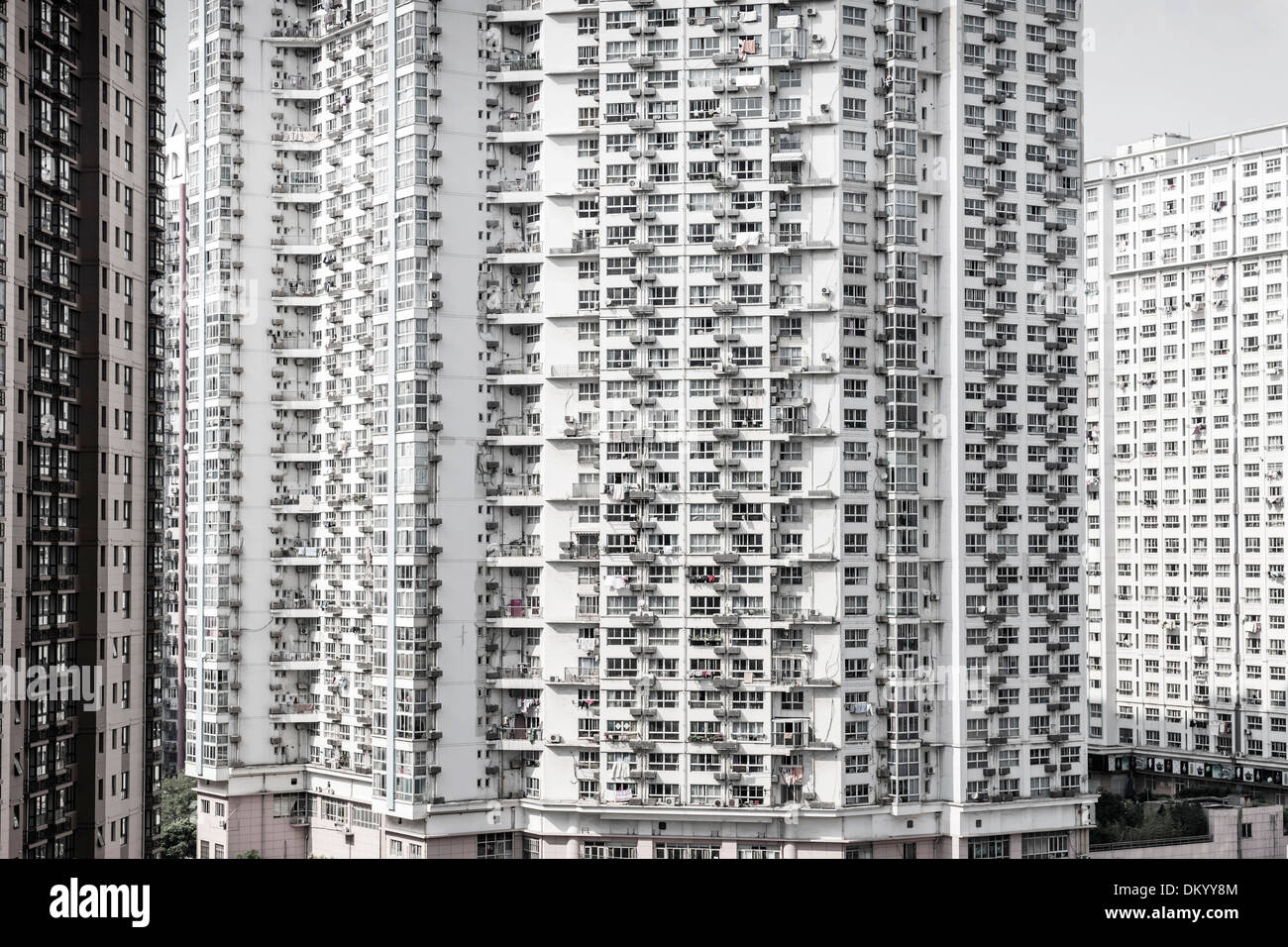 Immeubles résidentiels de Nanshi, Shanghai, Chine Banque D'Images