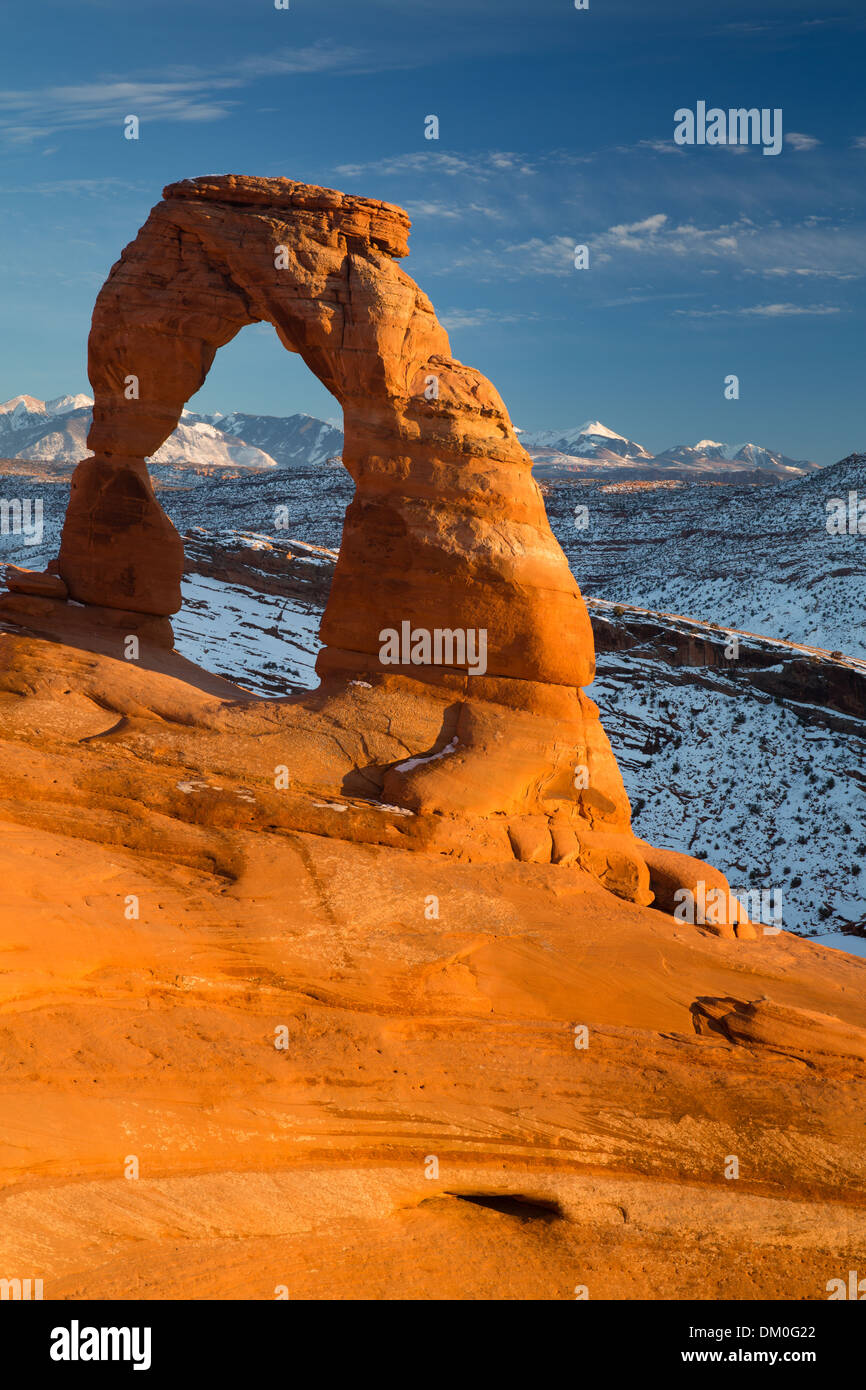 Delicate Arch, Arches National Park, Utah, USA Banque D'Images