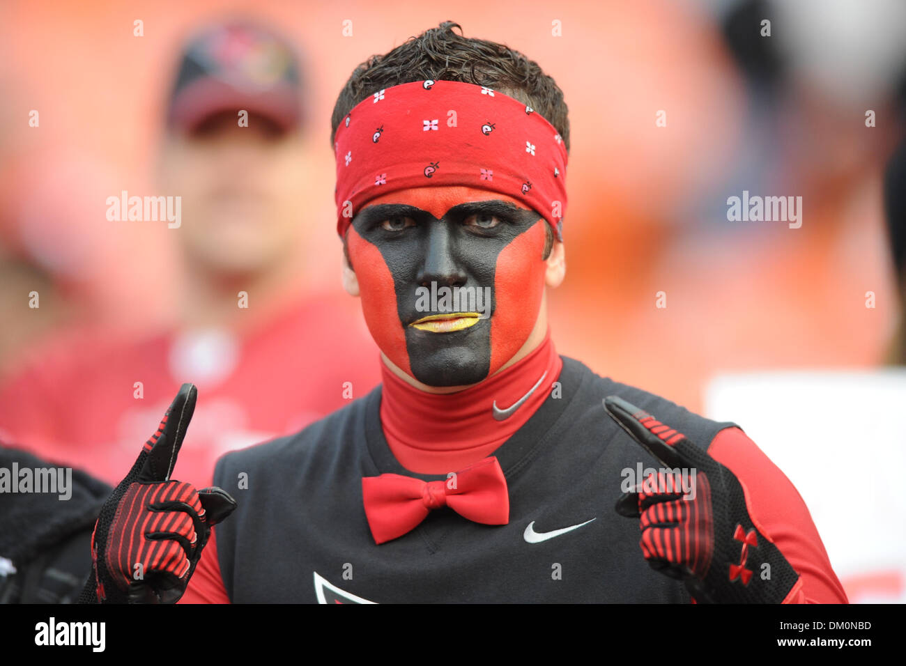 14 décembre 2009 - San Francisco, Californie, États-Unis - 14 décembre 2009 : un ventilateur avant la pose Cardinals NFL football match entre les Arizona Cardinals et San Francisco 49ers à Candlestick Park de San Francisco, en Californie. Les 49ers a gagné 24-9, en gardant leurs espoirs en séries dim tout en refusant les Cardinaux la NFC West intitulé. (Crédit Image : © Matt Cohen/ZUMApres Southcreek/mondial Banque D'Images