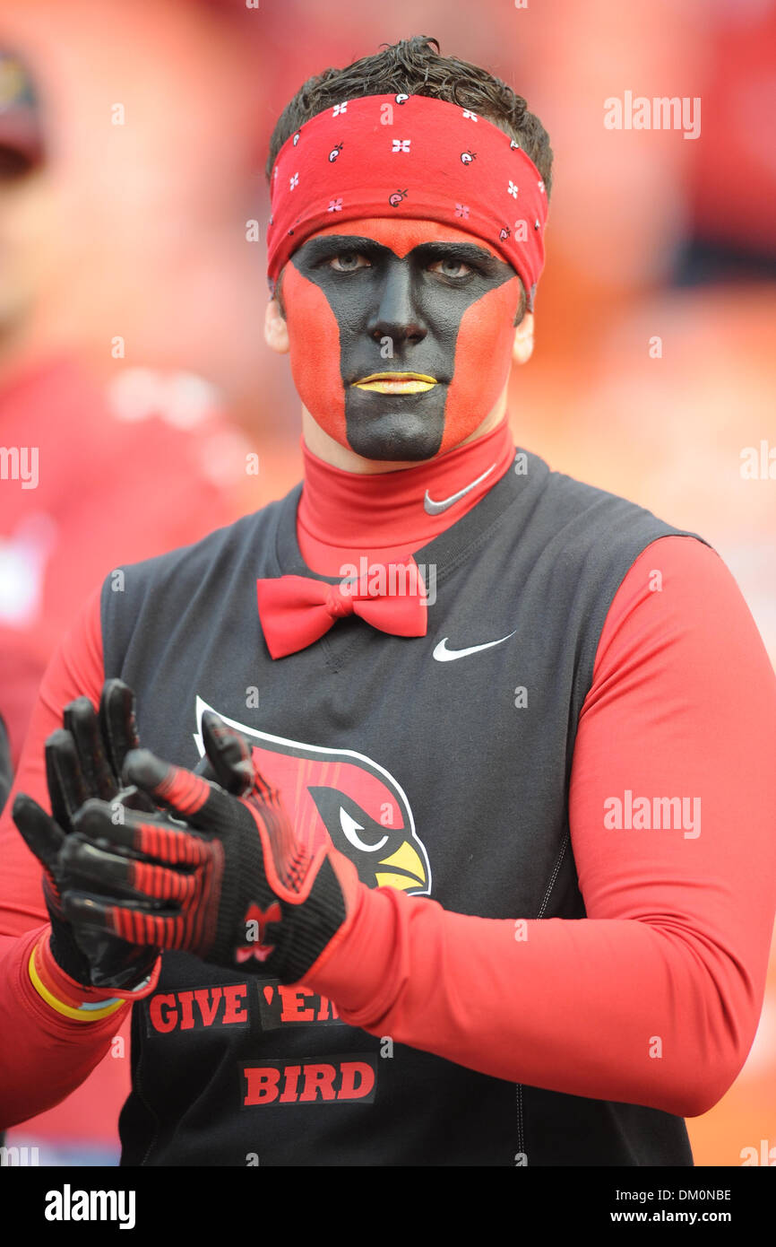 14 décembre 2009 - San Francisco, Californie, États-Unis - 14 décembre 2009 : un ventilateur avant la pose Cardinals NFL football match entre les Arizona Cardinals et San Francisco 49ers à Candlestick Park de San Francisco, en Californie. Les 49ers a gagné 24-9, en gardant leurs espoirs en séries dim tout en refusant les Cardinaux la NFC West intitulé. (Crédit Image : © Matt Cohen/ZUMApr Southcreek/mondial Banque D'Images