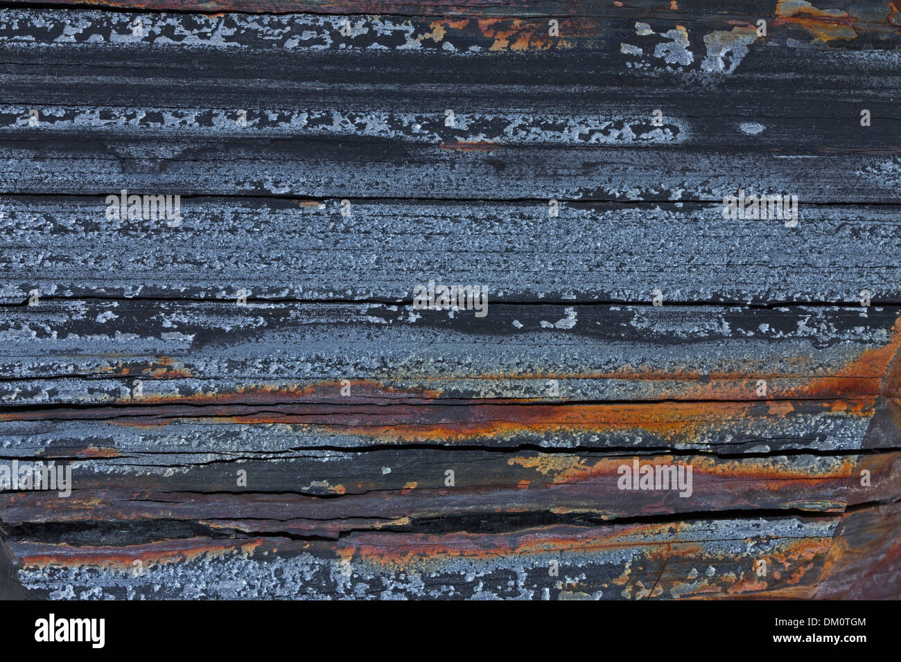 Marcellus shale de Marcellus, près de New York, source de gaz naturel , objet de controverse de fracturation Banque D'Images