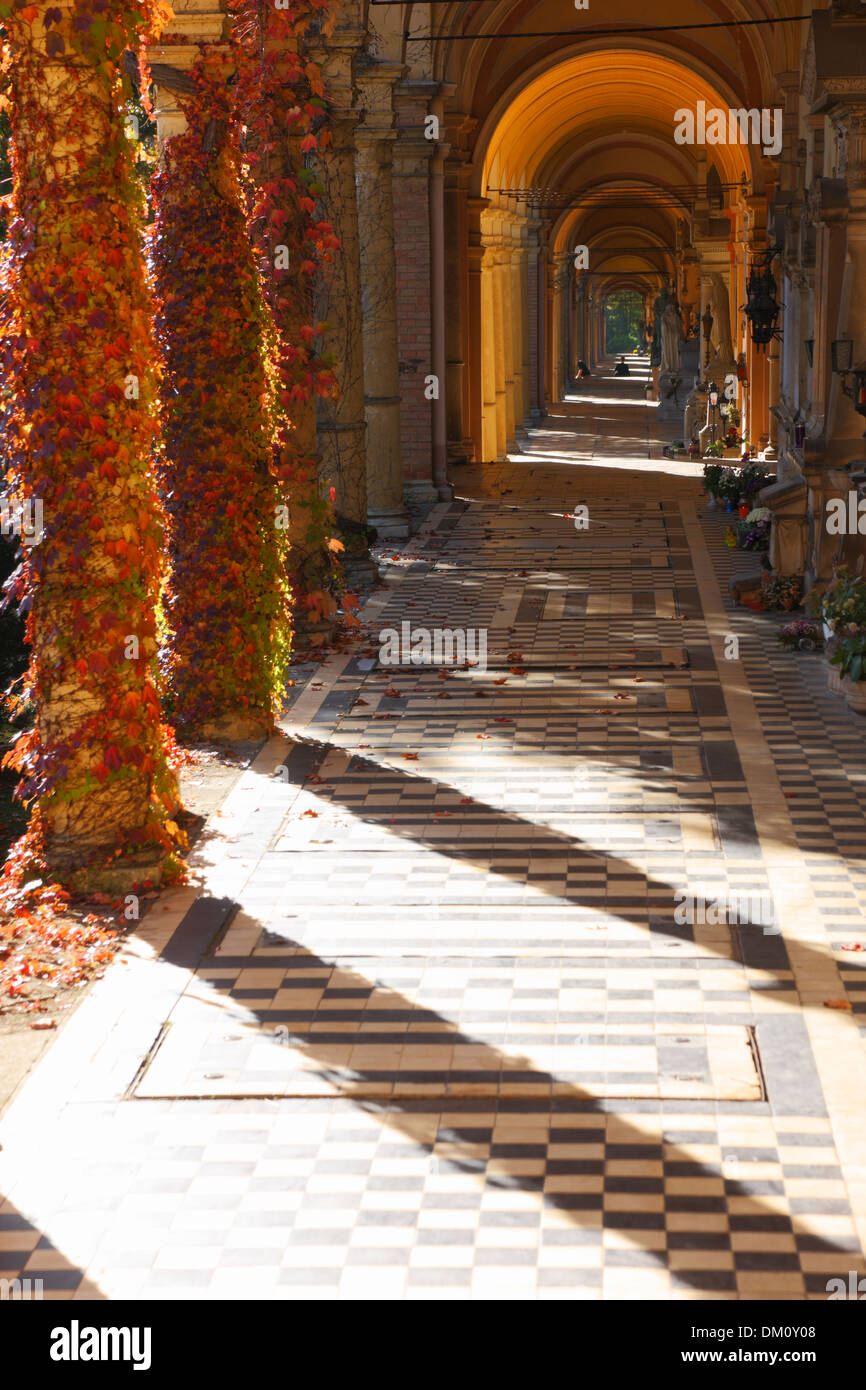 Zagreb Mirogoj cemetery, architecte Hermann Bollé Banque D'Images