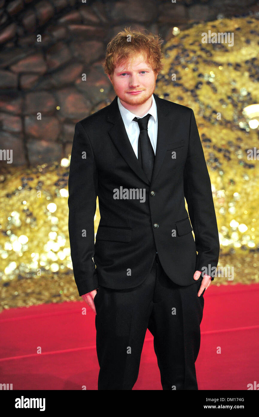 Berlin, Allemagne. 9 décembre 2013. Ed Sheeran assiste à la première européenne de "Le Hobbit : la désolation de Smaug" à Berlin./photo : dpa Crédit alliance photo alliance/Alamy Live News Banque D'Images