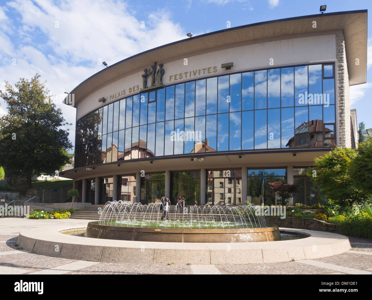 Palais des festivites à Evian-Les-bains France une destination touristique populaire Banque D'Images