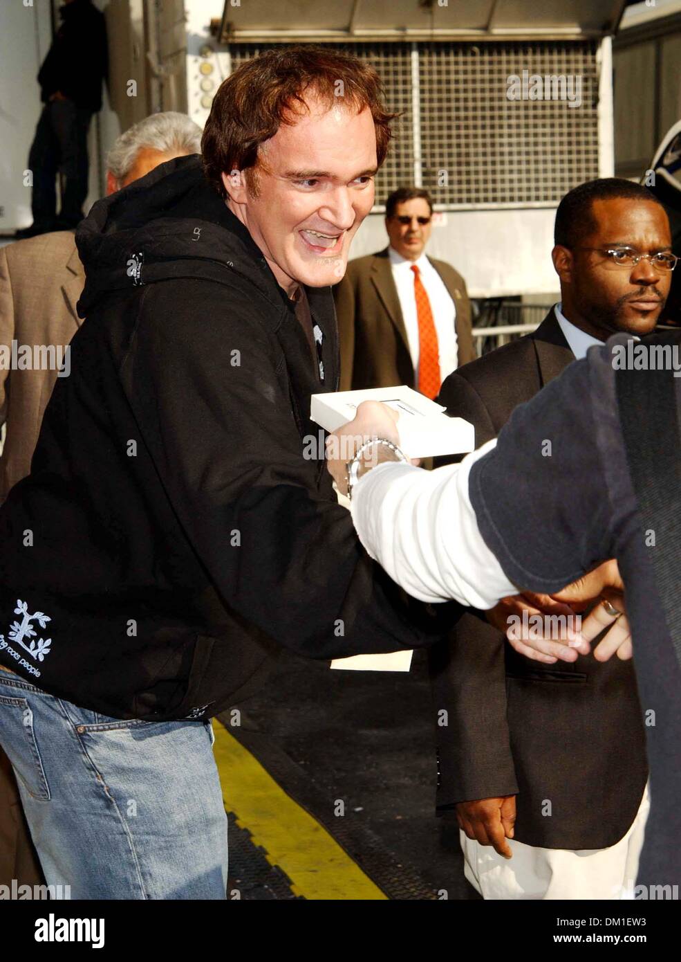 1 octobre 2001 - K43138AR.CÉLÉBRITÉS À LA ''Late Show With David Letterman'' à l'Ed Sullivan Theater, NEW YORK CITY 05-11-2005. ANDREA RENAULT-(Quentin TARANTINO Image Crédit : © Globe Photos/ZUMAPRESS.com) Banque D'Images