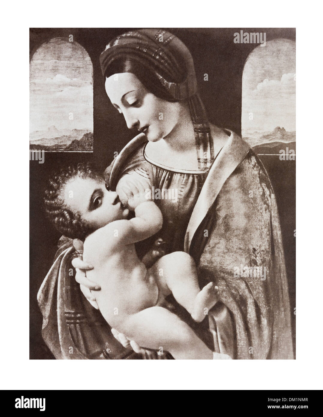 Madonna Litta Lenningrad - Musée de l'Ermitage Banque D'Images