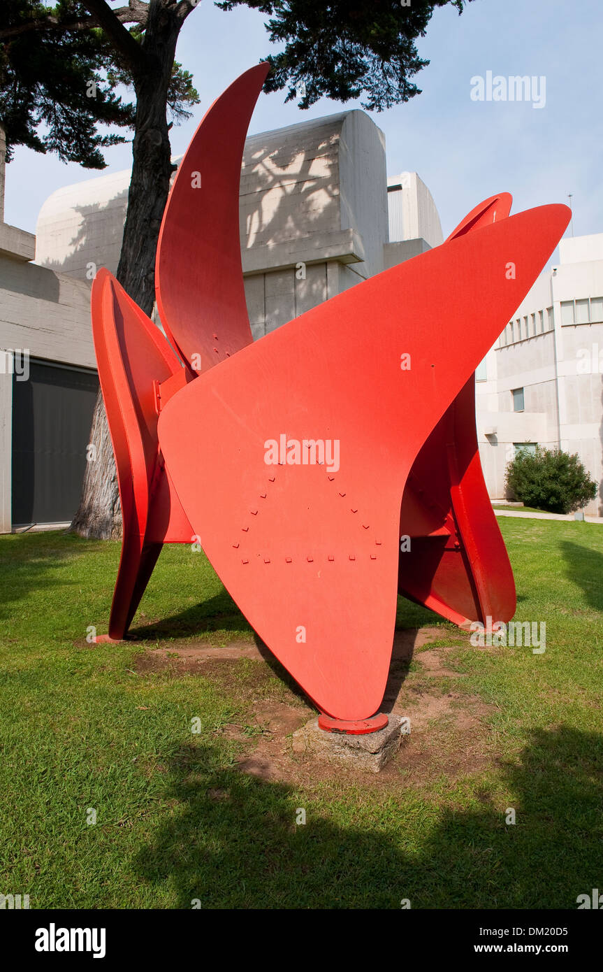 4 ailes d'Alexander Calder, Fundacio Joan Miro - Fondation Joan Miro, Barcelone, Catalogne, Espagne Banque D'Images