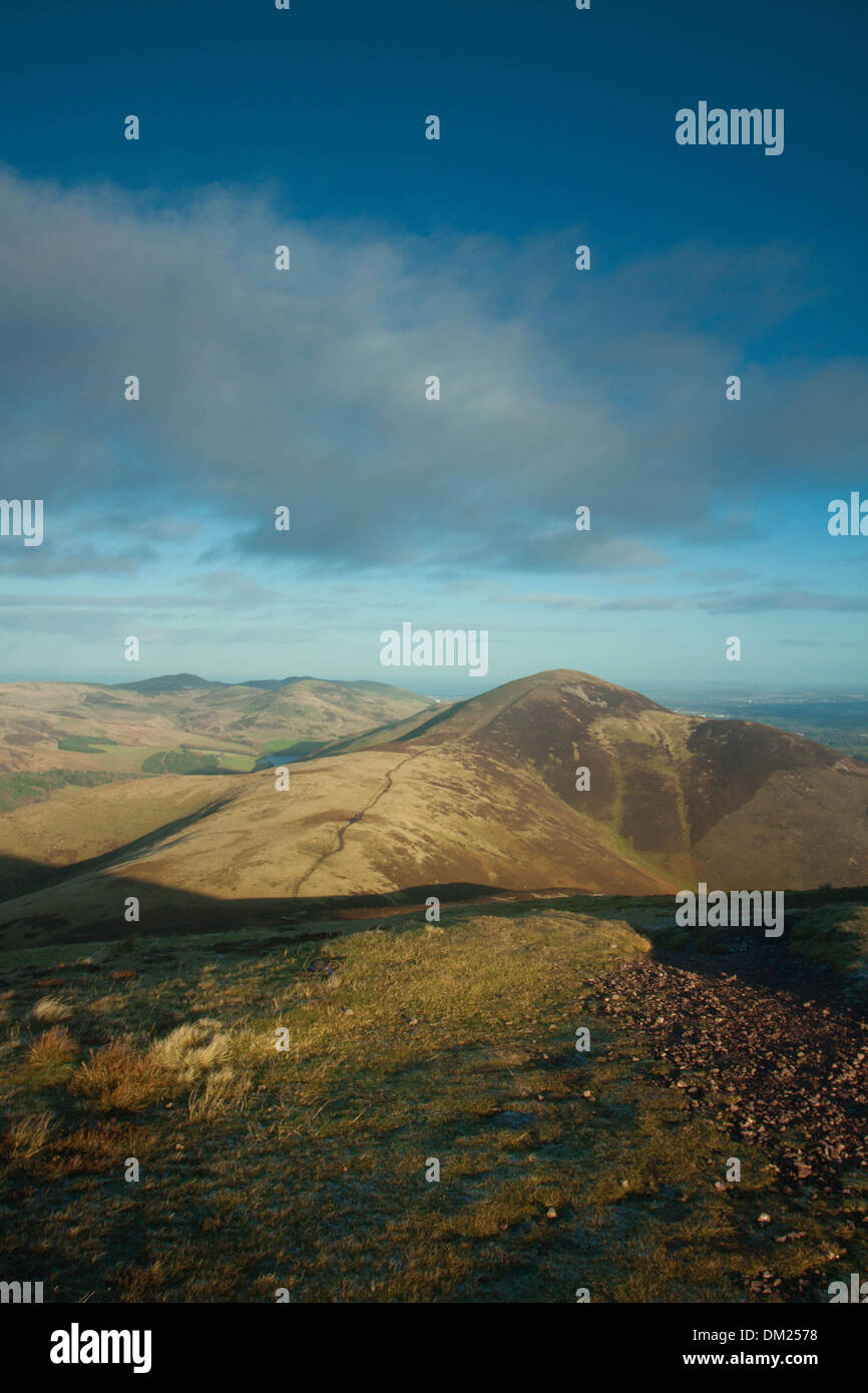 Carnethy Hill de l'échaudage droit, les collines de Pentland, le Parc Régional Pentland Hills, Lothian Banque D'Images