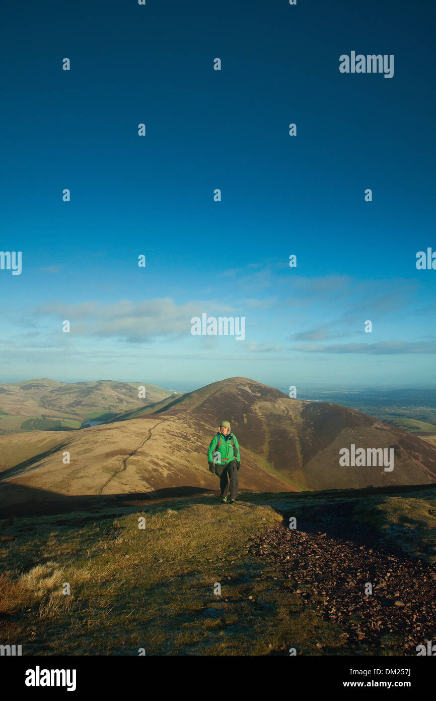 Carnethy Hill de l'échaudage droit, les collines de Pentland, le Parc Régional Pentland Hills, Lothian Banque D'Images