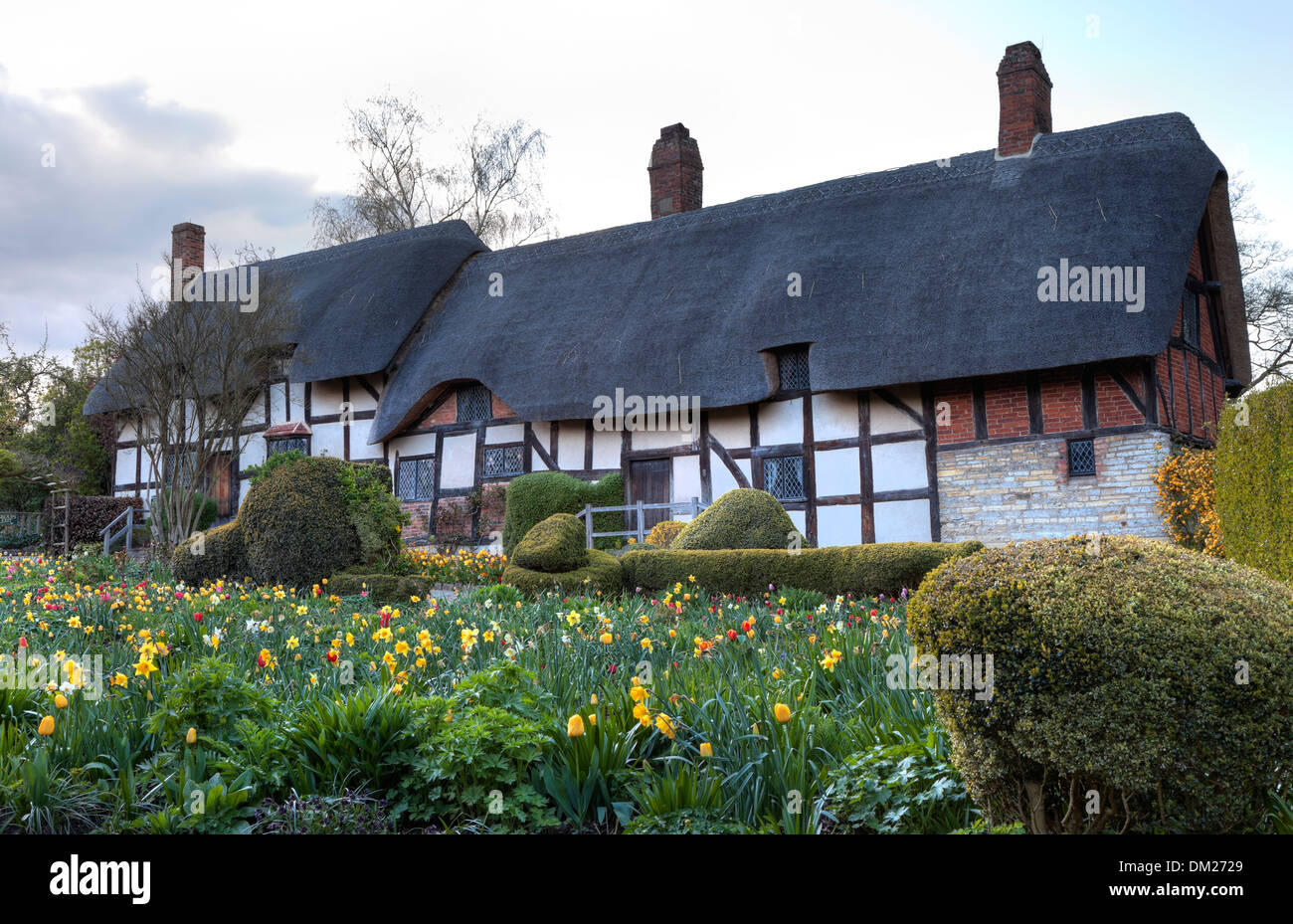 Anne Hathaway's Cottage, Stratford upon Avon, Warwickshire, en Angleterre. Banque D'Images